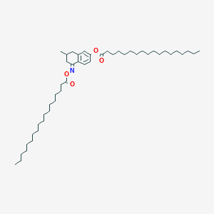 (5E)-7-methyl-5-[(octadecanoyloxy)imino]-5,6,7,8-tetrahydronaphthalen-2-yl octadecanoate