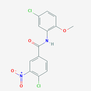 4-chloro-N-(5-chloro-2-methoxyphenyl)-3-nitrobenzamide