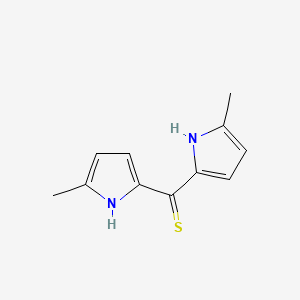 molecular formula C11H12N2S B1494980 bis-(5-methyl-1H-pyrrol-2-yl)-methanethione 