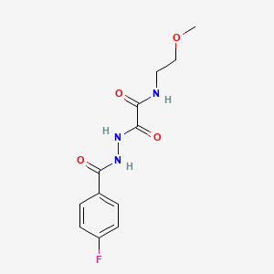 2-[2-(4-Fluorobenzoyl)hydrazino]-N-(2-methoxyethyl)-2-oxoacetamide