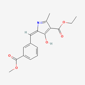 molecular formula C17H17NO5 B14949867 ethyl (5E)-5-[3-(methoxycarbonyl)benzylidene]-2-methyl-4-oxo-4,5-dihydro-1H-pyrrole-3-carboxylate 