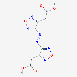 2,2'-[(Z)-diazene-1,2-diyldi-1,2,5-oxadiazole-4,3-diyl]diacetic acid