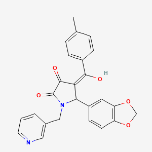 5-(1,3-benzodioxol-5-yl)-3-hydroxy-4-[(4-methylphenyl)carbonyl]-1-(pyridin-3-ylmethyl)-1,5-dihydro-2H-pyrrol-2-one