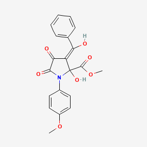 methyl 2,4-dihydroxy-1-(4-methoxyphenyl)-5-oxo-3-(phenylcarbonyl)-2,5-dihydro-1H-pyrrole-2-carboxylate