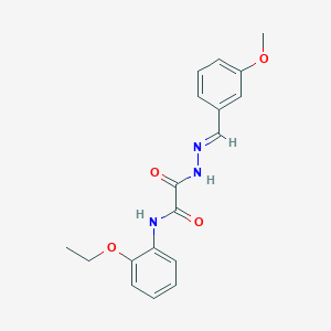 molecular formula C18H19N3O4 B14949983 N-(2-ethoxyphenyl)-2-[(2E)-2-(3-methoxybenzylidene)hydrazinyl]-2-oxoacetamide 