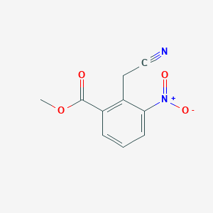 molecular formula C10H8N2O4 B1495000 Methyl 2-(cyanomethyl)-3-nitrobenzoate 