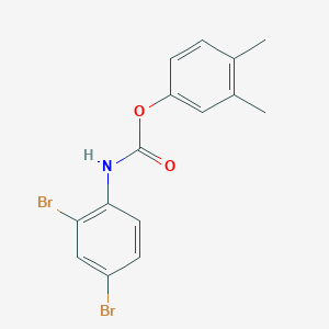 molecular formula C15H13Br2NO2 B14950016 3,4-Dimethylphenyl (2,4-dibromophenyl)carbamate 