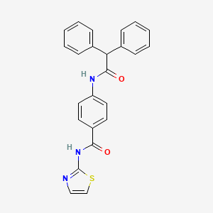 4-[(2,2-diphenylacetyl)amino]-N-(1,3-thiazol-2-yl)benzamide