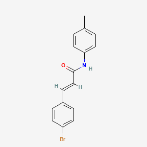 molecular formula C16H14BrNO B14950073 (2E)-3-(4-bromophenyl)-N-(4-methylphenyl)prop-2-enamide 