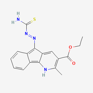 Ethyl 5-[(Z)-2-(aminocarbothioyl)hydrazono]-2-methyl-5H-indeno[1,2-B]pyridine-3-carboxylate