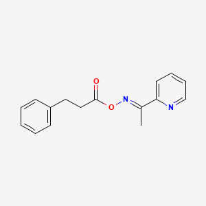 3-phenyl-1-({[(1E)-1-(pyridin-2-yl)ethylidene]amino}oxy)propan-1-one