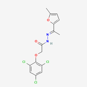 molecular formula C15H13Cl3N2O3 B14950131 N'-[(1E)-1-(5-Methyl-2-furyl)ethylidene]-2-(2,4,6-trichlorophenoxy)acetohydrazide 