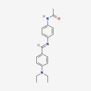 molecular formula C19H23N3O B14950161 Acetamide, N-[4-(4-diethylaminobenzylidenamino)phenyl]- 