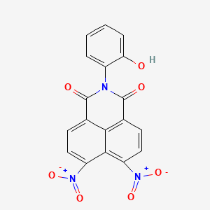 molecular formula C18H9N3O7 B14950167 2-(2-hydroxyphenyl)-6,7-dinitro-1H-benzo[de]isoquinoline-1,3(2H)-dione 