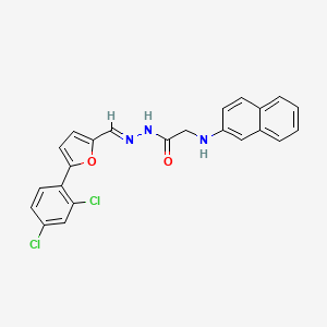 N'-[(E)-[5-(2,4-Dichlorophenyl)furan-2-YL]methylidene]-2-[(naphthalen-2-YL)amino]acetohydrazide