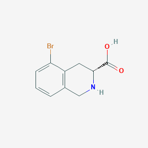 molecular formula C10H10BrNO2 B1495019 (R)-5-Bromo-1,2,3,4-tetrahydroisoquinoline-3-carboxylic acid 
