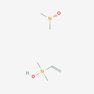 molecular formula C6H16O2Si2 B1495020 Dimethyl(oxo)silane;ethenyl-hydroxy-dimethylsilane CAS No. 68951-99-5