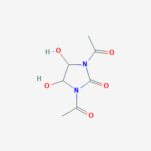 molecular formula C7H10N2O5 B14950256 1,3-Diacetyl-4,5-dihydroxyimidazolidin-2-one 