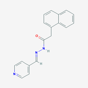 2-(1-naphthyl)-N'-[(E)-4-pyridinylmethylidene]acetohydrazide