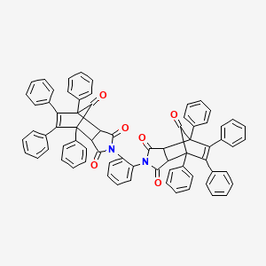 2,2'-(1,2-Phenylene)bis(4,5,6,7-tetraphenyl-3A,4,7,7A-tetrahydro-1H-4,7-methanoisoindole-1,3,8(2H)-trione)