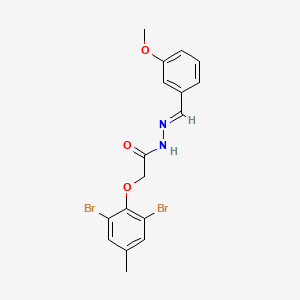 molecular formula C17H16Br2N2O3 B14950302 2-(2,6-dibromo-4-methylphenoxy)-N'-[(E)-(3-methoxyphenyl)methylidene]acetohydrazide 