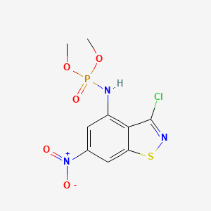 Dimethyl (3-chloro-6-nitro-1,2-benzisothiazol-4-YL)amidophosphate