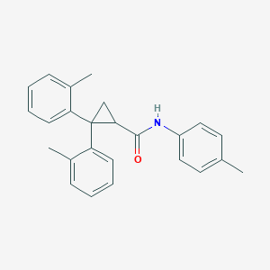 2,2-bis(2-methylphenyl)-N-(4-methylphenyl)cyclopropane-1-carboxamide