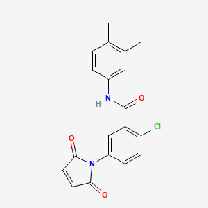 2-Chloro-N-(3,4-dimethylphenyl)-5-(2,5-dioxo-2,5-dihydro-1H-pyrrol-1-yl)benzamide