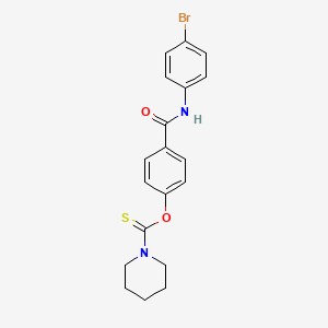 O-{4-[(4-bromophenyl)carbamoyl]phenyl} piperidine-1-carbothioate