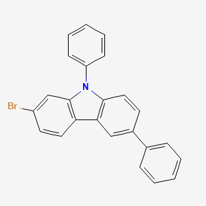 molecular formula C24H16BrN B1495035 2-Bromo-6,9-diphenylcarbazole 