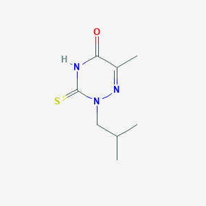 2-isobutyl-6-methyl-3-thioxo-3,4-dihydro-1,2,4-triazin-5(2H)-one