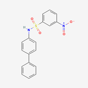 molecular formula C18H14N2O4S B14950429 N-(biphenyl-4-yl)-3-nitrobenzenesulfonamide 