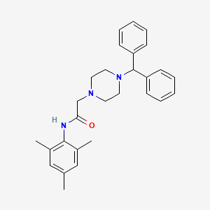 2-(4-benzhydryl-1-piperazinyl)-N-mesitylacetamide