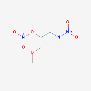 1-Methoxy-3-[methyl(nitro)amino]propan-2-yl nitrate