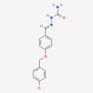 (2E)-2-{4-[(4-bromobenzyl)oxy]benzylidene}hydrazinecarboxamide