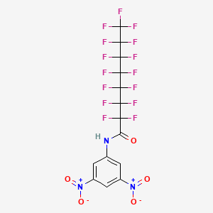 molecular formula C14H4F15N3O5 B14950549 N-(3,5-dinitrophenyl)-2,2,3,3,4,4,5,5,6,6,7,7,8,8,8-pentadecafluorooctanamide 