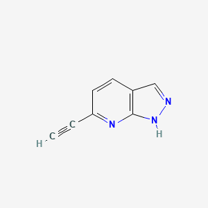 molecular formula C8H5N3 B1495056 6-Ethynyl-1H-pyrazolo[3,4-b]pyridine 
