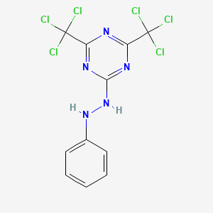 2-(2-Phenylhydrazinyl)-4,6-bis(trichloromethyl)-1,3,5-triazine