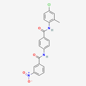 N-{4-[(4-chloro-2-methylphenyl)carbamoyl]phenyl}-3-nitrobenzamide