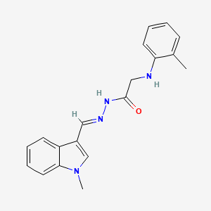 N'-[(E)-(1-Methyl-1H-indol-3-YL)methylidene]-2-[(2-methylphenyl)amino]acetohydrazide