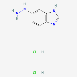 molecular formula C7H10Cl2N4 B1495063 5-Hydrazinyl-1H-benzo[d]imidazole dihydrochloride 