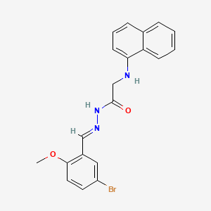 N'-[(E)-(5-Bromo-2-methoxyphenyl)methylidene]-2-[(naphthalen-1-YL)amino]acetohydrazide