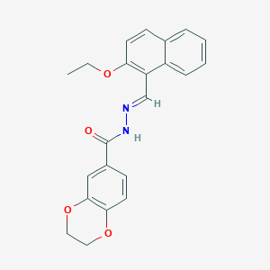 N'-[(E)-(2-ethoxynaphthalen-1-yl)methylidene]-2,3-dihydro-1,4-benzodioxine-6-carbohydrazide