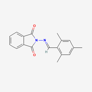 2-{[(E)-(2,4,6-trimethylphenyl)methylidene]amino}-1H-isoindole-1,3(2H)-dione