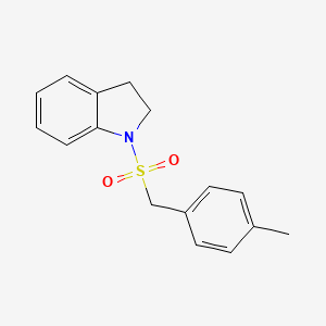 molecular formula C16H17NO2S B14950681 1-[(4-methylbenzyl)sulfonyl]-2,3-dihydro-1H-indole 