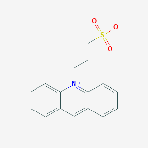 molecular formula C16H15NO3S B149508 3-Acridin-10-ium-10-ylpropane-1-sulfonate CAS No. 83907-41-9