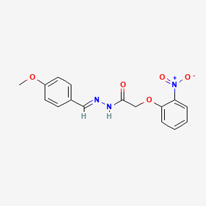 N'-[(E)-(4-methoxyphenyl)methylidene]-2-(2-nitrophenoxy)acetohydrazide