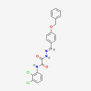 molecular formula C22H17Cl2N3O3 B14950857 2-{(2E)-2-[4-(benzyloxy)benzylidene]hydrazino}-N-(2,3-dichlorophenyl)-2-oxoacetamide 