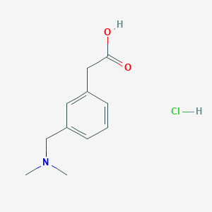 molecular formula C11H16ClNO2 B1495086 3-(Dimethylaminomethyl)phenylacetic acid HCl 