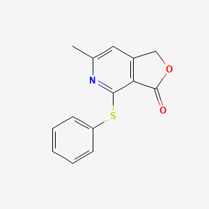 molecular formula C14H11NO2S B14950918 6-methyl-4-(phenylsulfanyl)furo[3,4-c]pyridin-3(1H)-one 